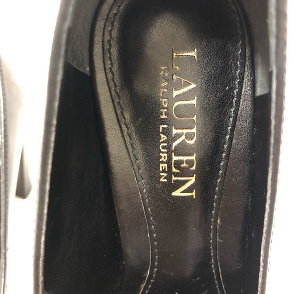 Lauren Ralph Lauren Black Pumps Size 6.5B Block Heel Round Toe Casual Minimalist - Picture 4 of 12